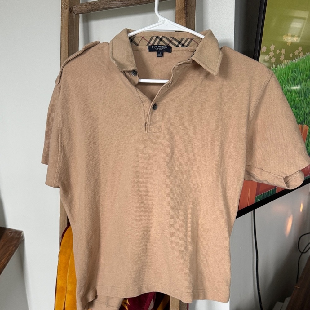 Burberry Tan Polo Shirt for Kids